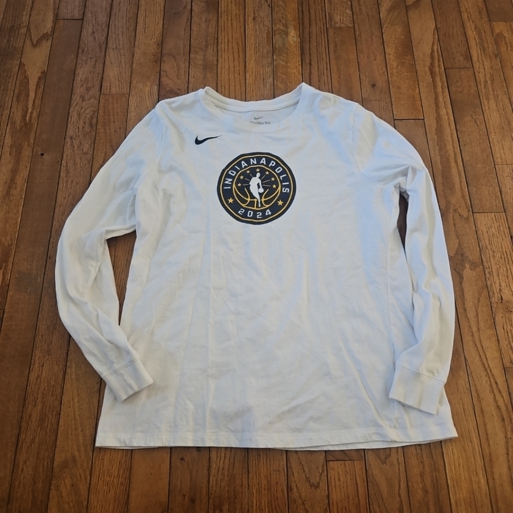 NBA All Star 2024 Indianapolis Boys Long Sleeve T-Shirt Size Large